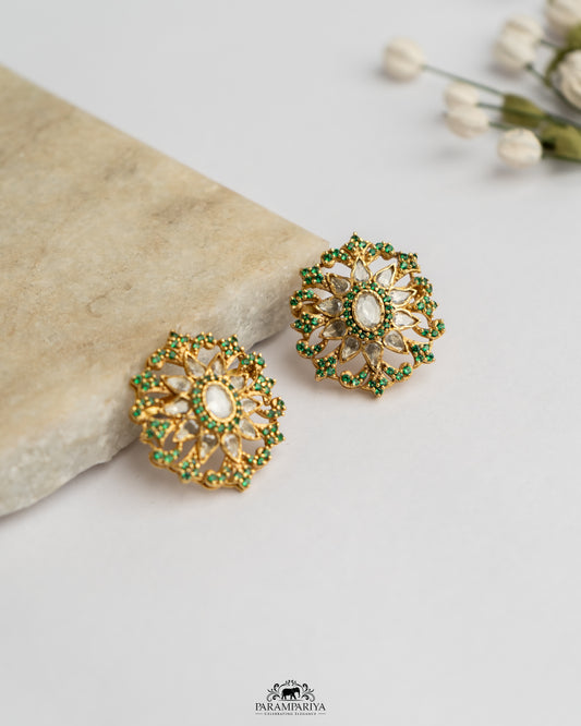 Some Moissanite Sparklers for the weekend!!

pure silver micron gold plated stud.